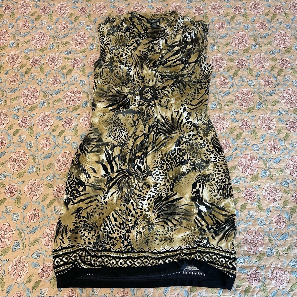 Glamour Brand Cheetah Leopard Animal Print Women’s Dress